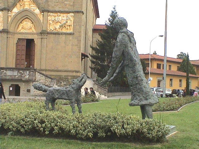 La scultura di Venturino Venturi qui trasferita nel 2007